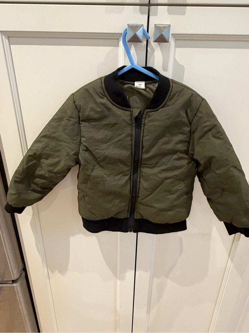 SHEIN 4t Olive Green Bomber Jacket